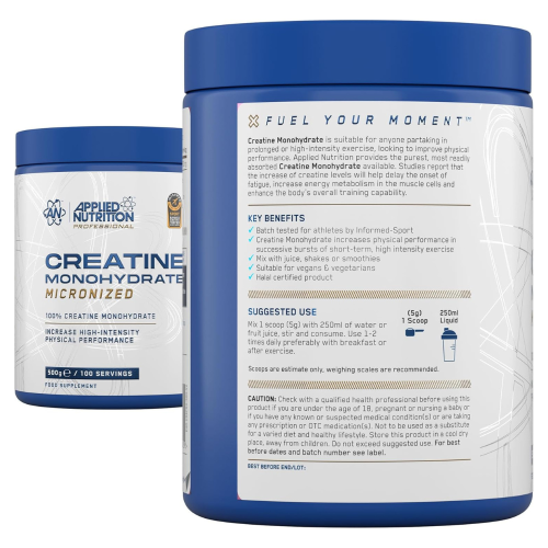 Applied Nutrition Creatine Monohydrate Micronized Powder 500g 2