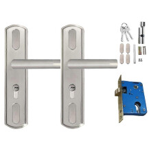Entry Door Handle with Lock and Key for Screen Door Patio Door Easy to Install