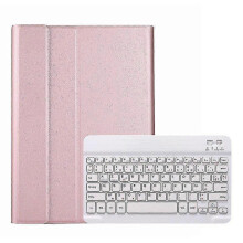 (Gold Pink) Tablet Case With Built-in Bluetooth French Azerty Keyboard For Lenovo M10 Hd (2nd) 10.1 X306f 2020