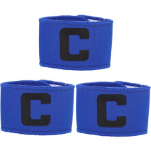 3 stuks aanvoerdersbanden voor voetbalteams, creatief, met voetballogo's