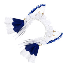 Mooie katten oor haar accessoire mix stof hoofddeksel-Blauw