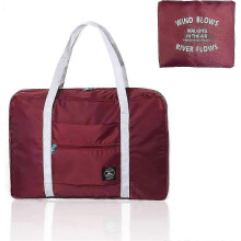 1 Piece Dark Blue Packable Travel Duffel Bag, Luggage Storage Bag, Sports And Fitness Luggagewine Red