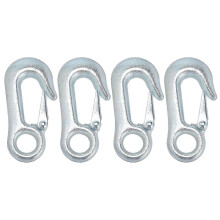 4Pcs Winch Hook Galvanized Clevis Slip Set Kit with Safety Latches for Trailer Ship