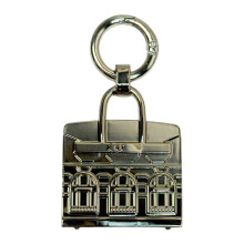 Mini breloques de sac de maison, porte-clés de maison en-Argent