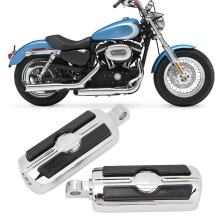 Fußpedale Motorrad Paar verchromt einstellbar 10mm