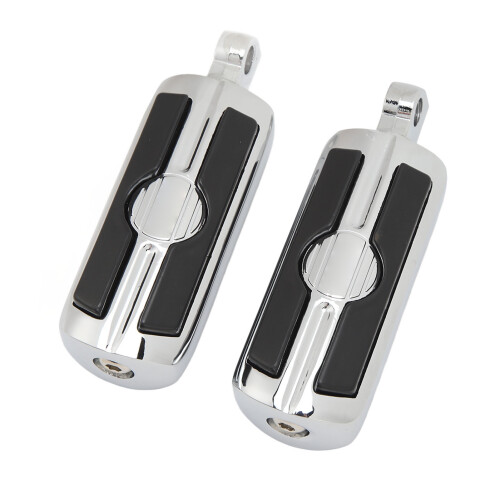 Fußpedale Motorrad Paar verchromt einstellbar 10mm 1