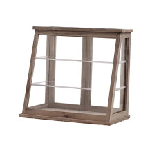 Miniature Store Display Cabinet 1/12 Mini Wooden Counter Dessert Donuts Case Style A