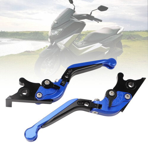 Motorcycle Folding Clutch Lever Blue