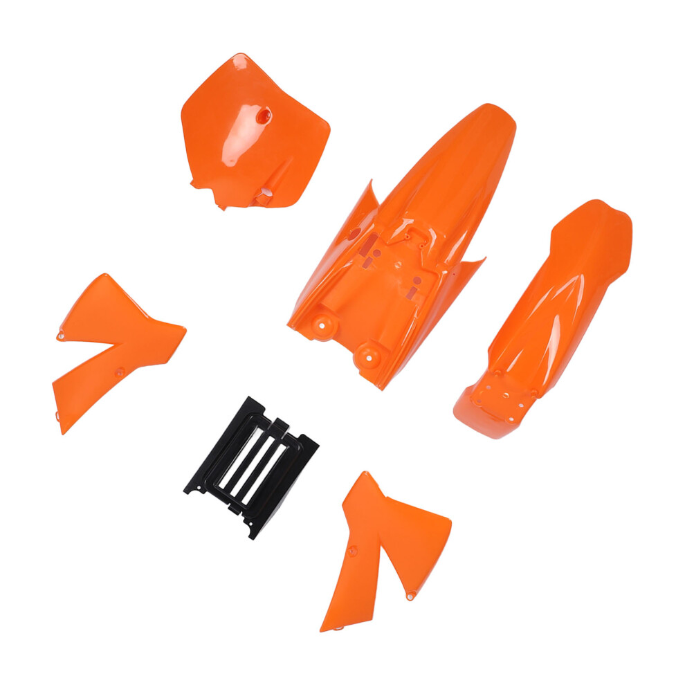 Front Wheel Mudguard Kit For 50Cc Bikes Orange 7340572357564