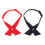 2Pcs Adjustable Formal Polyester Bow Ties for Women Dress and Uniform 1