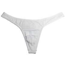 (XXL, Black White) Men's String Underwear 4 Pack
