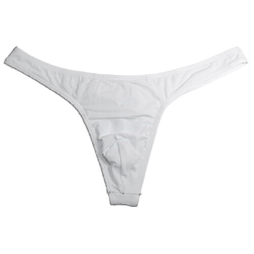(XXL, Black White) Men's String Underwear 4 Pack