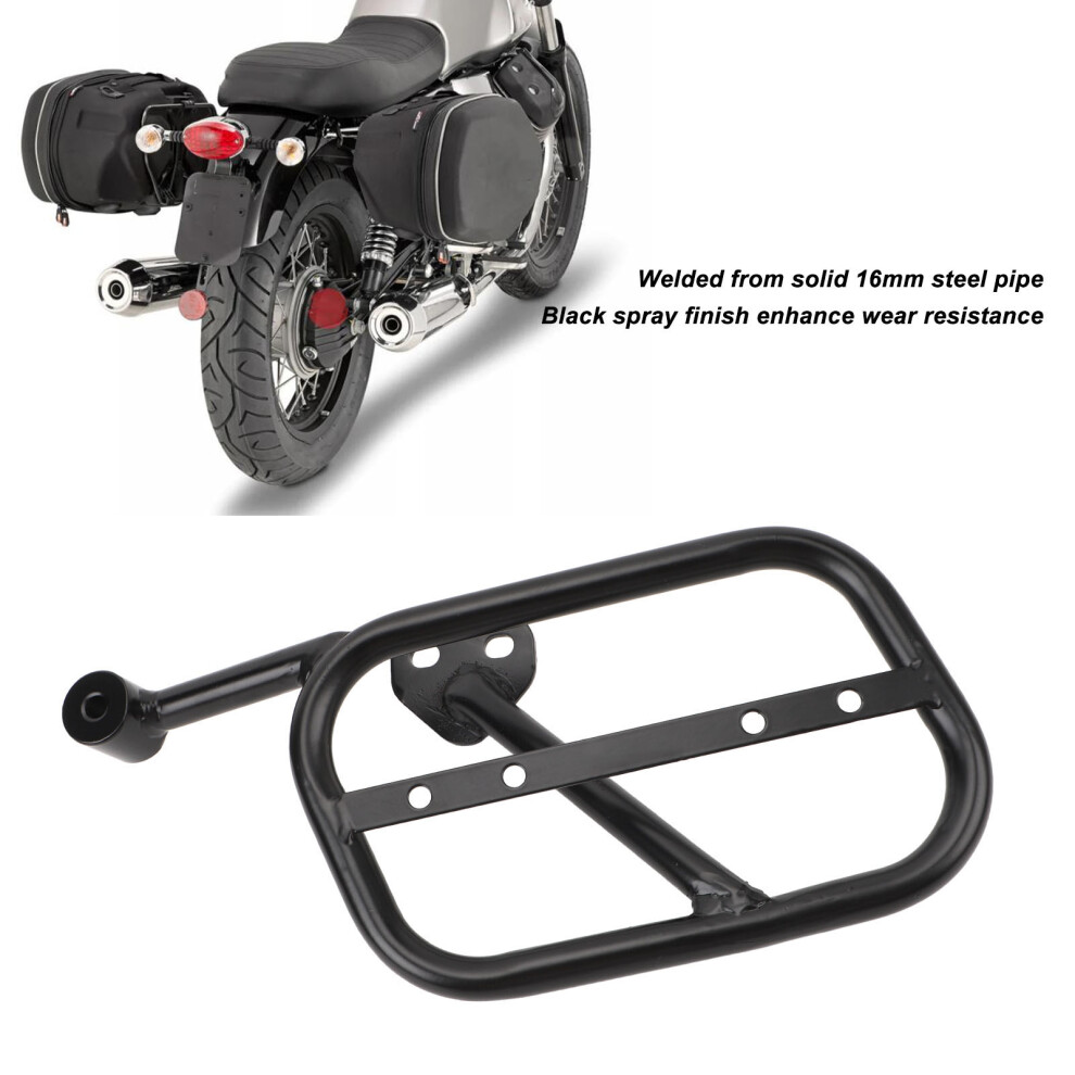 Durable Iron Saddlebag Rack Moto Guzzi V9 Left 7340572465757