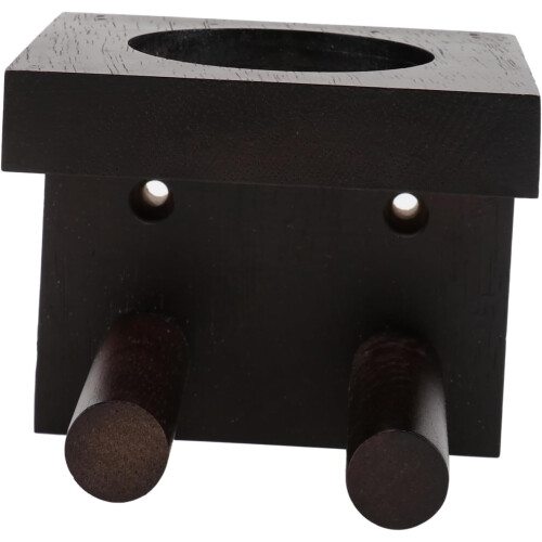 1Pc Multi Functional Wooden Baseball Bat Holder Walnut Finish Vertical Display Rack