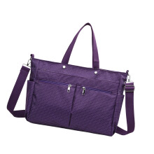 Elegant Shoulder Bag Nylon Crossbody Bags Casual Handbag-Purple