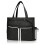 Strong Polyester Fabric Tennis Bag With Separate Shoe-Black 1