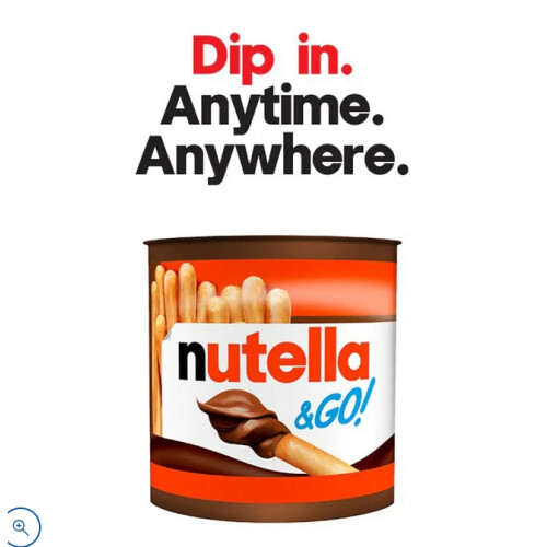 NutellaSpreadBreadsticks Snack Pot2 x 48gPack of 4 2