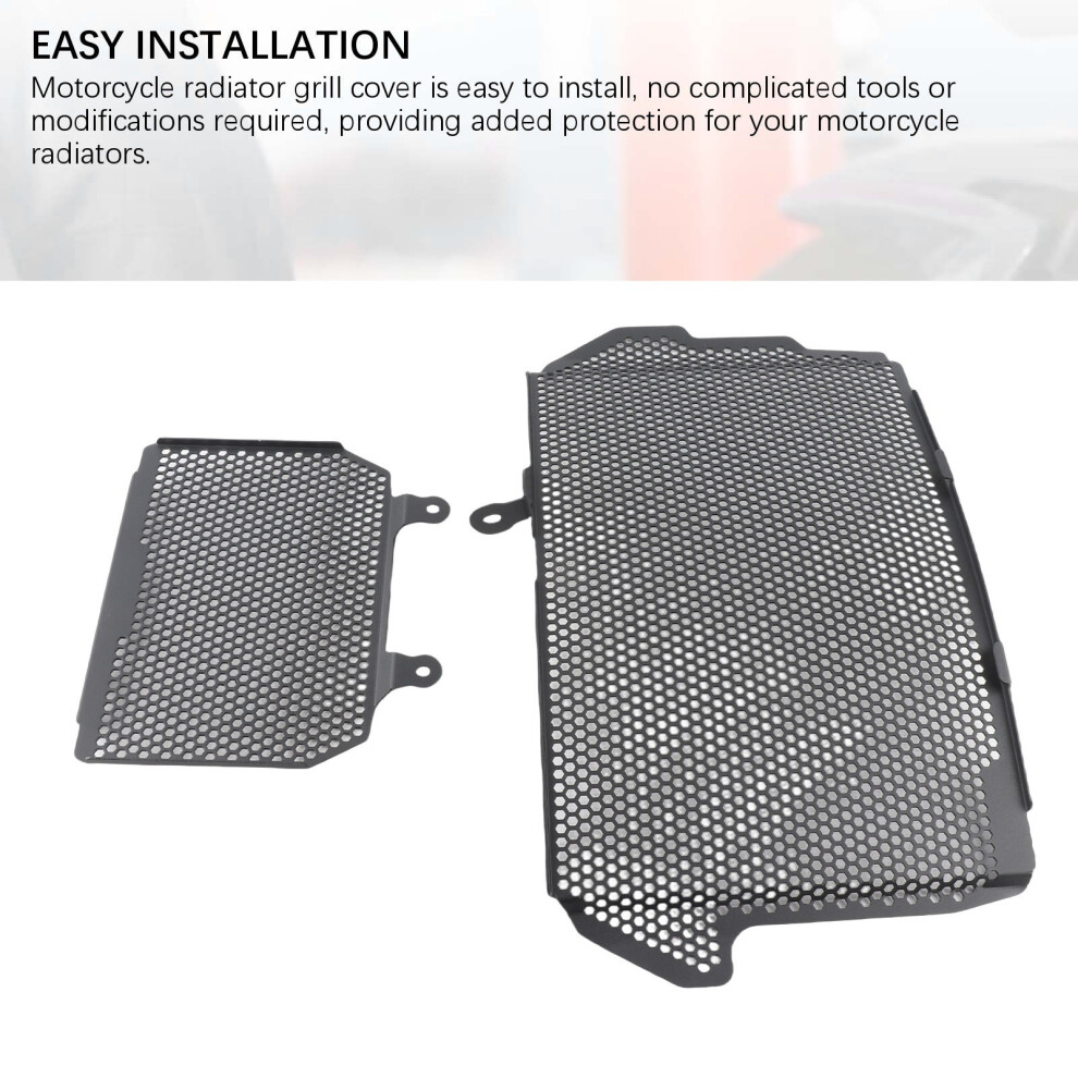 2Pcs Radiator Grille Guard Aluminium Yamaha Black 7340572412713