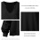 Women Sweatshirt U Neck Long Sleeve Waffle Pattern Pure Colour Pullover for Home Office 4