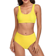 Women Bikini Ethnic Style Colorful 2 Pieces Split Swimsuit Swimwear for Water Activities