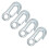 4Pcs Winch Hook Galvanized Clevis Slip Set Kit with Safety Latches for Trailer Ship 4
