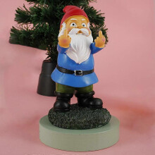Double Bird Garden Gnome Statue, Naughty Gnome for Home Lawn Or Garden, Hand Painted, Weather Resistant, Durable Resin Construction, Perfect Gift,