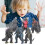 6PCS Funny Monster PVC Statues 2