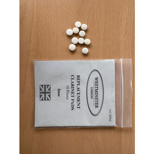 Westminster Clarinet Pads, 8mm, Set of 10