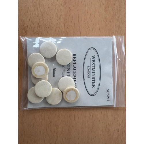 Westminster Clarinet Pads, 20mm, Set of 10