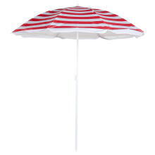 The Magic Toy Shop Parasol Umbrella Outdoor Patio Garden Beach Tilting UV Protection Sun Shade Red