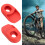 Red Silicone Bike Crank Protector 2PCS 4
