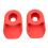 Red Silicone Bike Crank Protector 2PCS 14