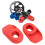 Red Silicone Bike Crank Protector 2PCS 19