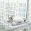 (Blue) Warm Cat Window Perch With Strap & Suction Cups, Waterproof Cat Window Hammock Space Saving Cat Window Bed Seat 1