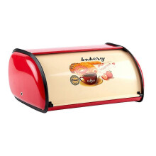 Metal Bread Box Roll Top Metal Bread Bin Bread Storage Bread Holder Bread Container Keeper Organizer for Kitchen Counter