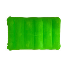 Oreiller de camping de voyage avec texture PVC Ă gonflage-Vert