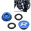 RISK MTB Crankshaft Dust Cap Blue 4