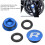 RISK MTB Crankshaft Dust Cap Blue 6