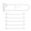 Twyford Doc M Grab Bar, Wall Mounted, Heavy Duty, White 2