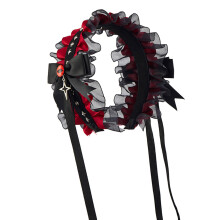 Zoete hoofdband Frilly haarband Traditioneel hoofddeksel met-C