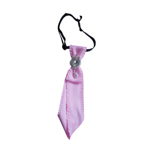Décors de strass à la mode, cravate de cou avec nœud-rose