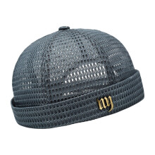 Trendy Unisex Skull Beanies With Breathable Design-Dark Grey