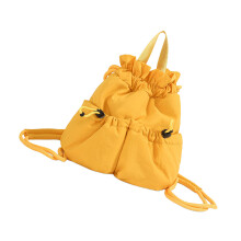 Mini sac à dos élégant unisexe avec poches intérieures,-Jaune
