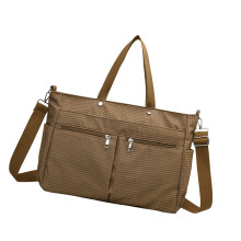 Moderne Nylon-Handtasche für Damen, Umhängetasche,-braun
