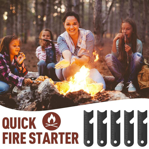 10-Pack Flint Fire Scraper Tools