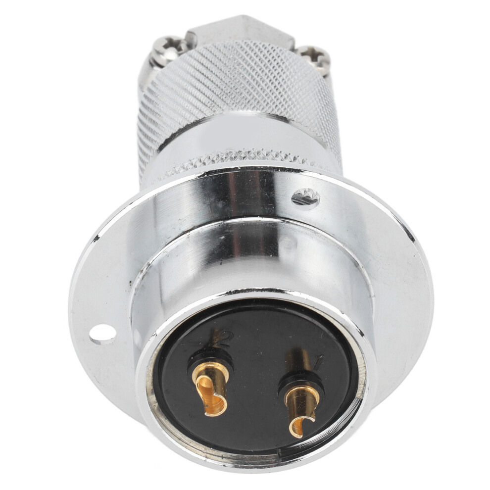 30mm Zinc Alloy Aviation Socket 2 Pin