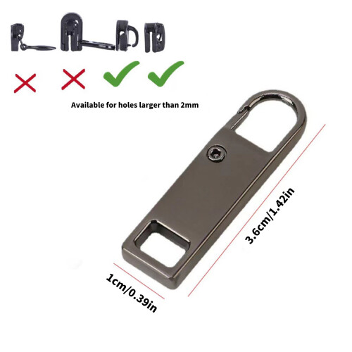 Zipper Pull Replacement 4Pcs Detachable Zipper Pull Tabs for 2