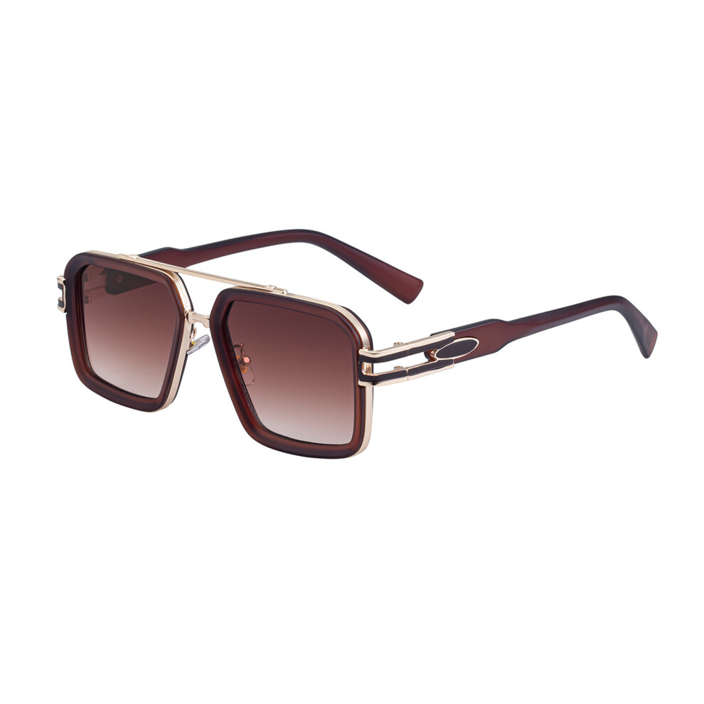 Square Frame Sunglasses UV400 Resistant Lens Eyewear For-3