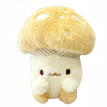 Mini Plush Mushroom Keyring Decorative Key Holder With Furry