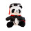 Charm 30 cm große Acdemic-Panda-rotes Halsband 1